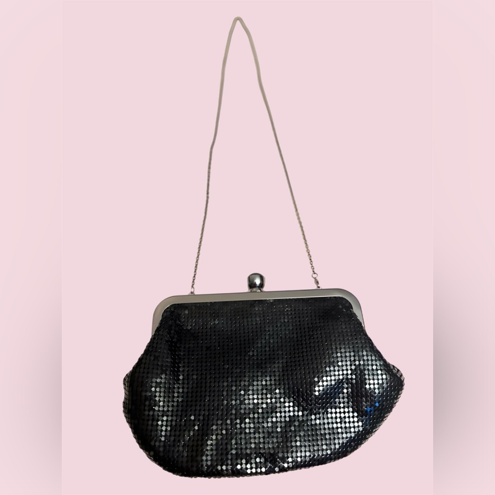 CHARLIE RSVP Elegant Black Sequin Black Clutch
